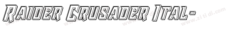 Raider Crusader Ital字体转换